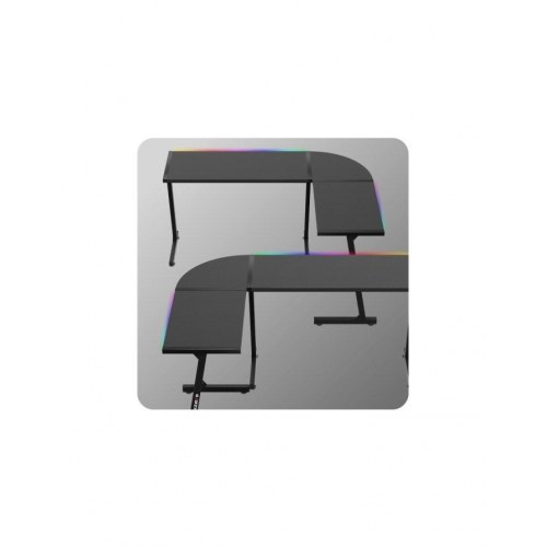 Gamingbord Huzaro Hero 6.0 RGB – sort L-form