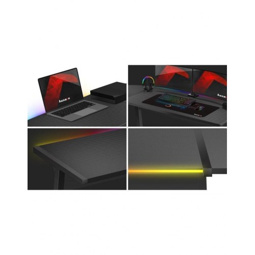 Gamingbord Huzaro Hero 6.0 RGB – sort L-form