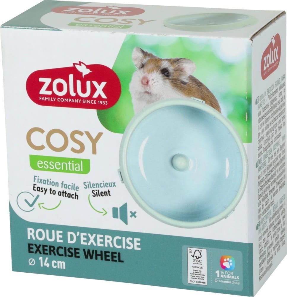 Hamsterhjul stille 14 cm – ZOLUX Cosy Essential, grøn