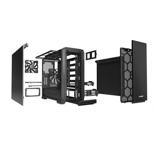 PC kabinet be quiet! Silent Base 601 Midi Tower – sort
