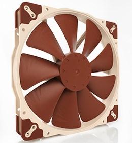 Kabinetventilator 200 mm Noctua NF-A20 FLX – beige/brun billede