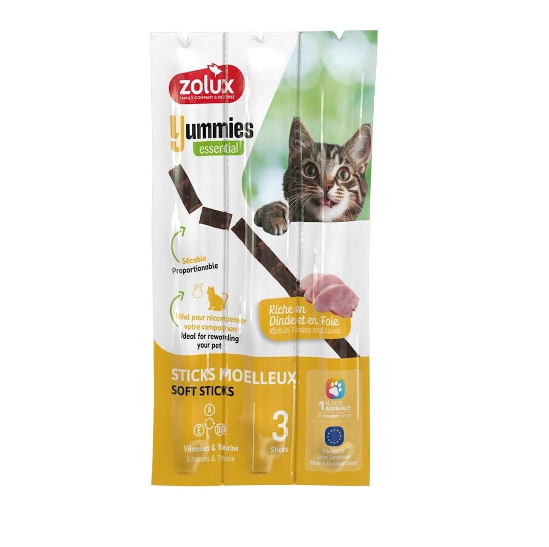 Kattegodbidder ZOLUX Yummies - kalkun med lever, 3×5 g