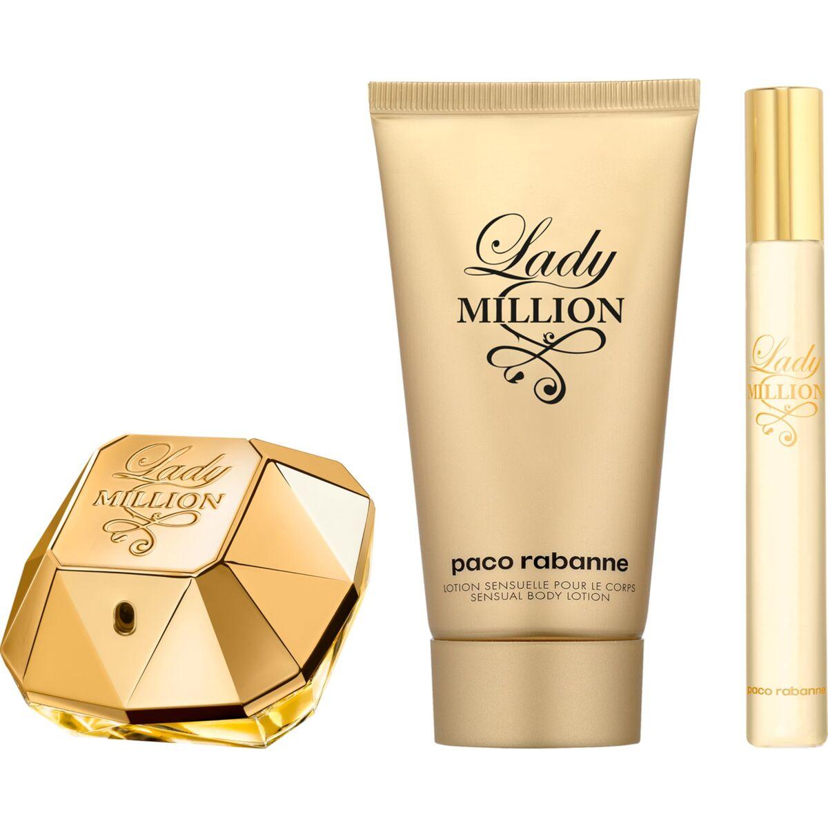 Parfume gaveæske til kvinder Paco Rabanne Lady Million EDP - 3 dele