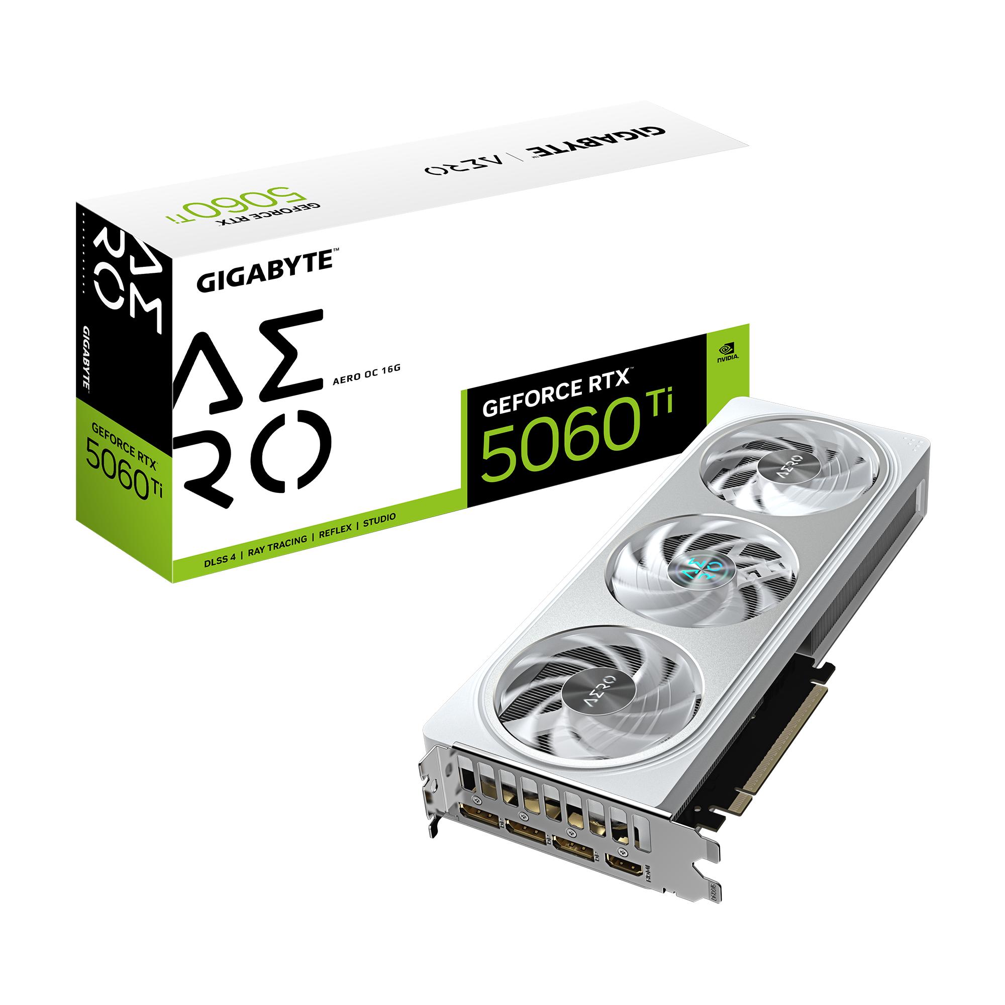 Grafikkort Gigabyte GeForce RTX 5060 Ti Aero OC 16 GB billede