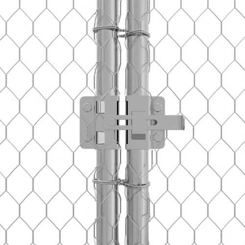 Hønsebur Sølv 200x170x177cm Galvaniseret stål