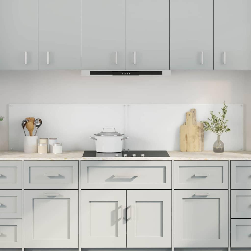 Køkken bagvæg 2 stk Transparent 100 x 40 cm hærdet glas