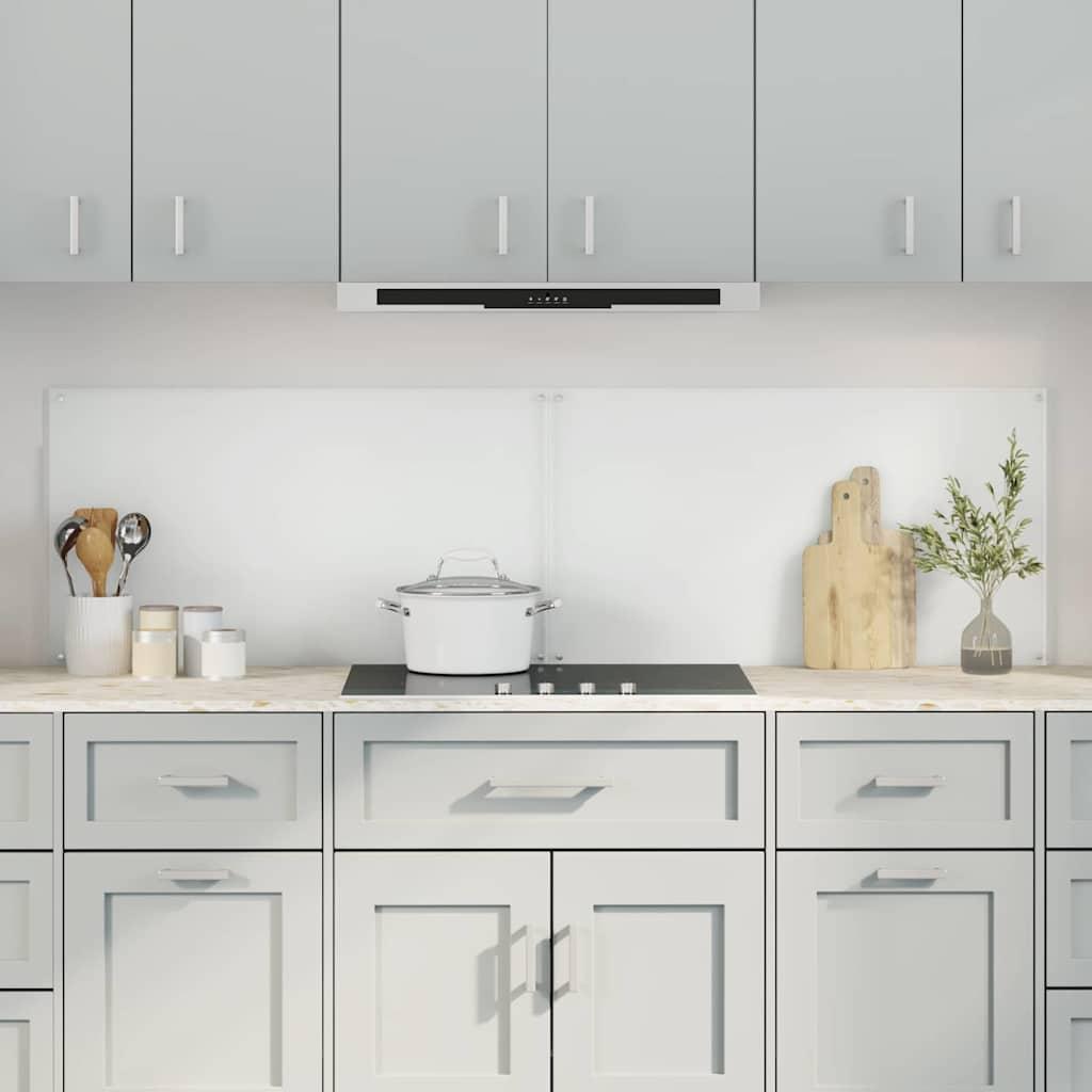 Køkken bagvæg 2 stk Transparent 90 x 50 cm hærdet glas
