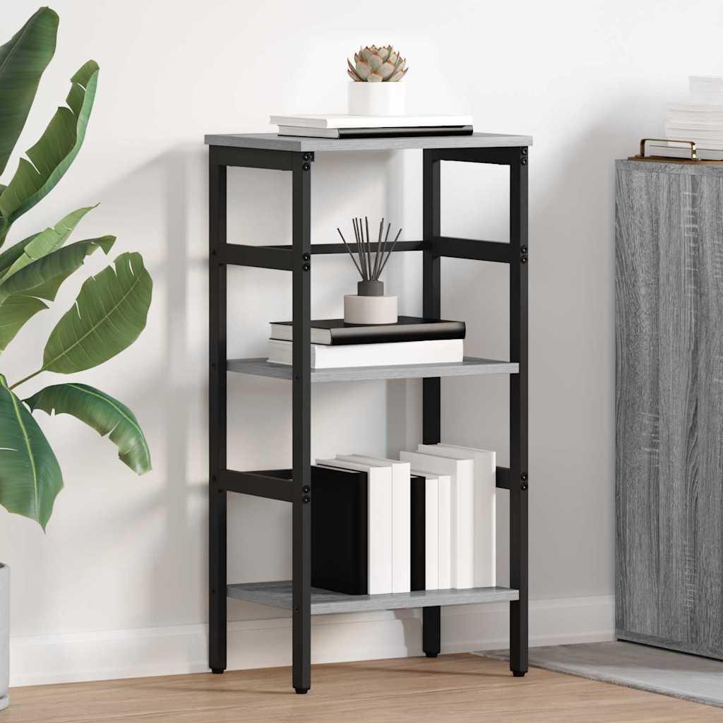 Bogreol Konstrueret Træ - Grå sonoma-eg / 40 x 29,5 x 81 cm
