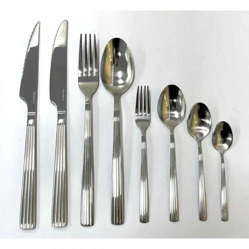 Suppeskeer Quttin Louvre sølvfarvet - sæt á 3 (12 pak) 20,4 × 3,8 cm