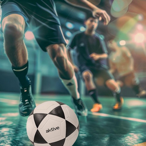 Fodbold Aktive størrelse 4 - 12 stk, hvid/sort