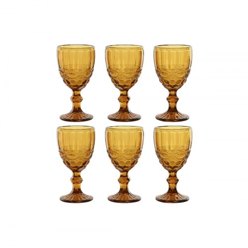 Drikkeglas sæt - ravfarvet krystal 325 ml (6 stk.)