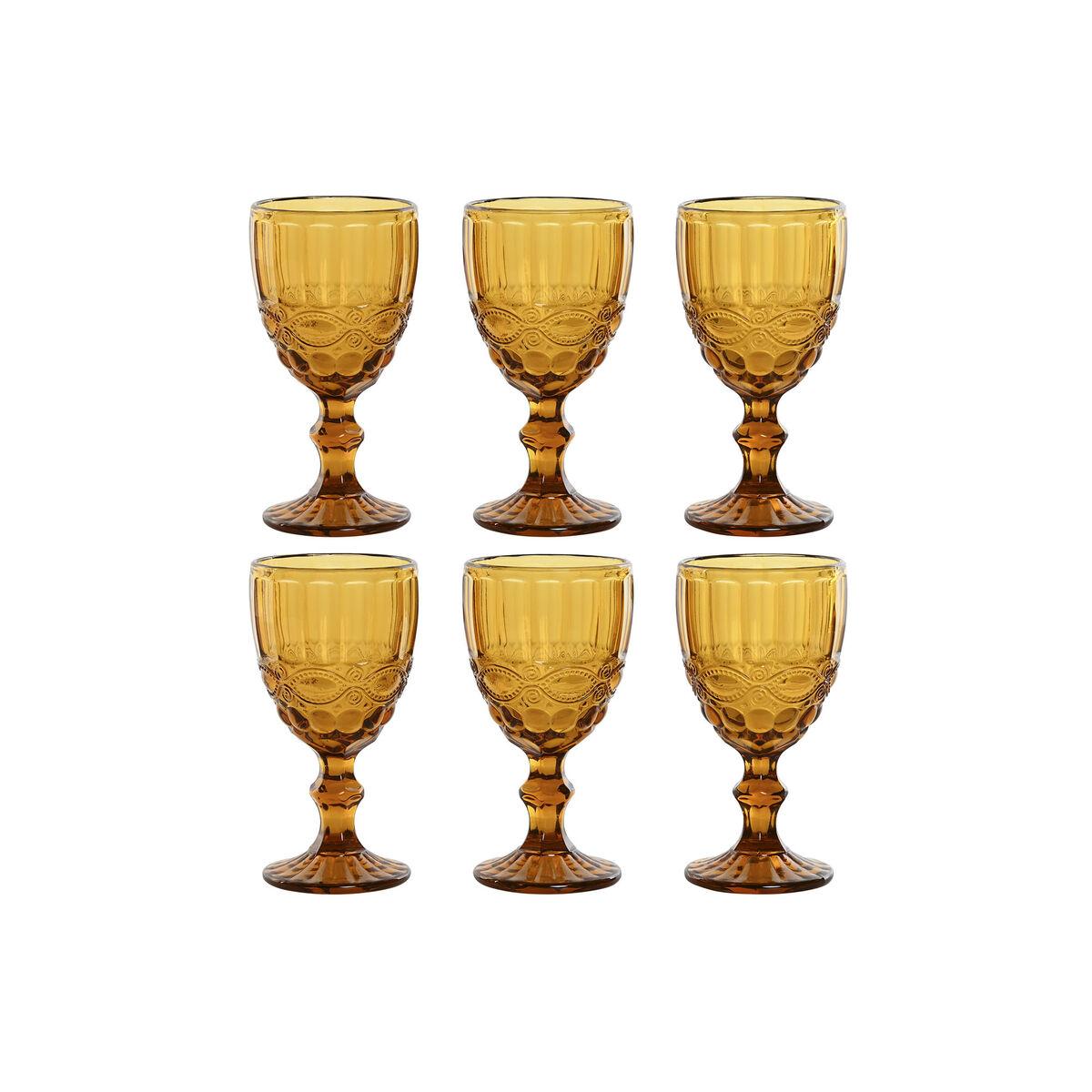 Drikkeglas sæt - ravfarvet krystal 325 ml (6 stk.)