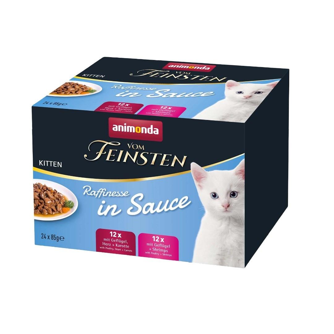 Vådfoder til kattekillinger animonda Vom Feinsten Raffinesse i sauce – 24×85 g