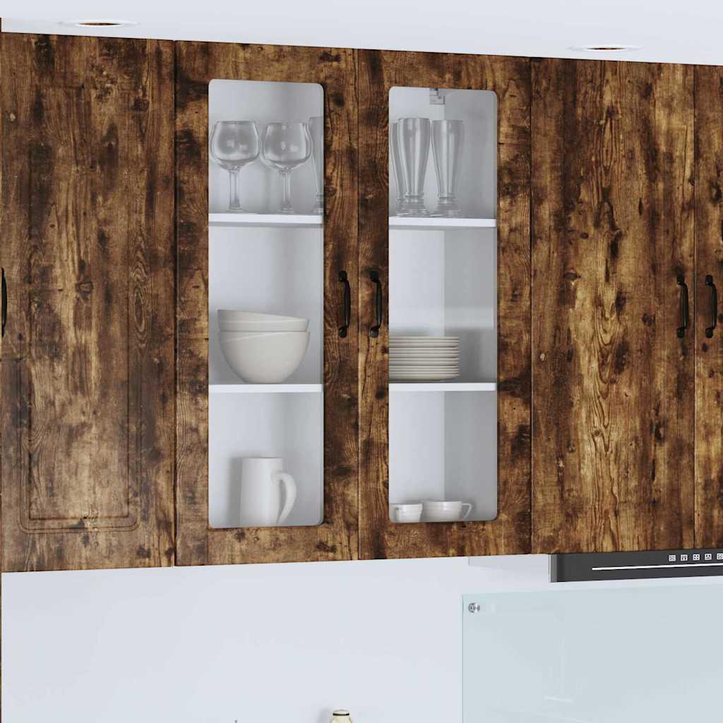 Vægskab til køkken Røget eg 80 x 31 x 100 cm Konstrueret træ