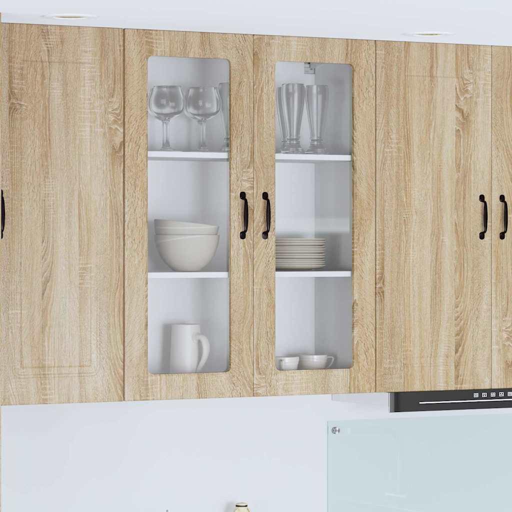 Vægskab til køkken Sonoma eg 80 x 31 x 100 cm Konstrueret træ