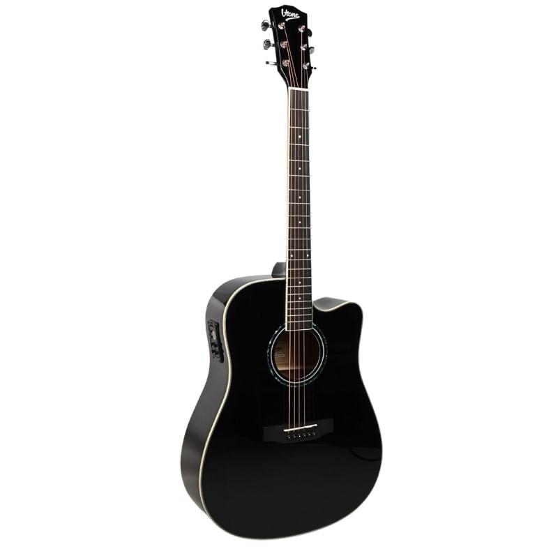 Elguitar akustisk-elektrisk 4/4 - V-tone VEAG1 CE, sort