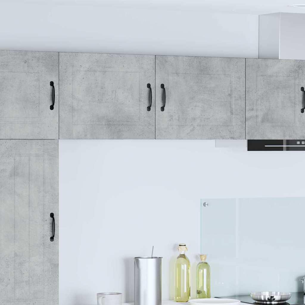Vægskab til køkken med hylde 2 stk Beton Grå 50 x 31 x 40 cm