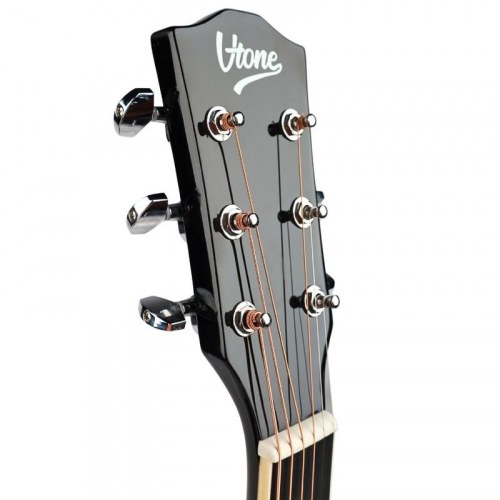 Elguitar akustisk-elektrisk 4/4 - V-tone VEAG1 CE, sort