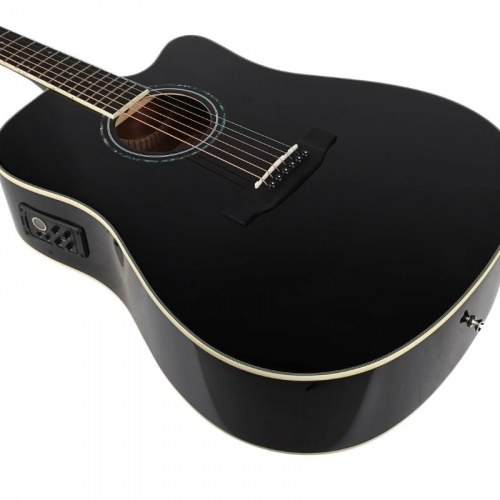 Elguitar akustisk-elektrisk 4/4 - V-tone VEAG1 CE, sort