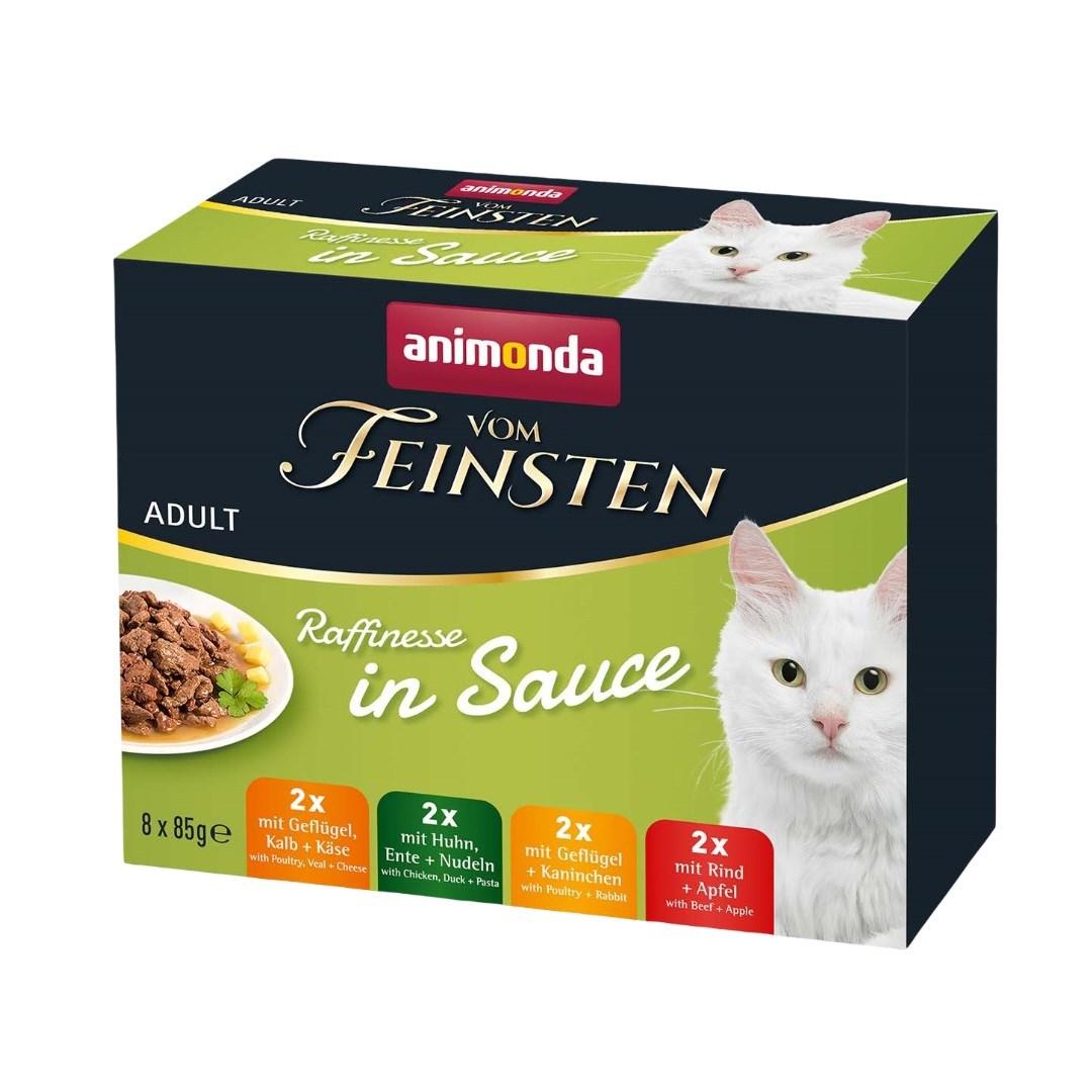 Vådfoder til kat – animonda Vom Feinsten Adult Raffinesse i sauce, 8×85 g
