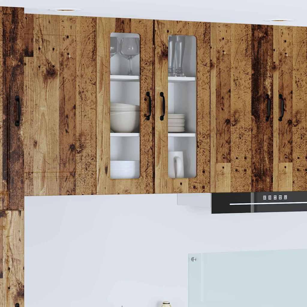 Vægskab til køkken Gammelt træ 60 x 31 x 80 cm Konstrueret træ