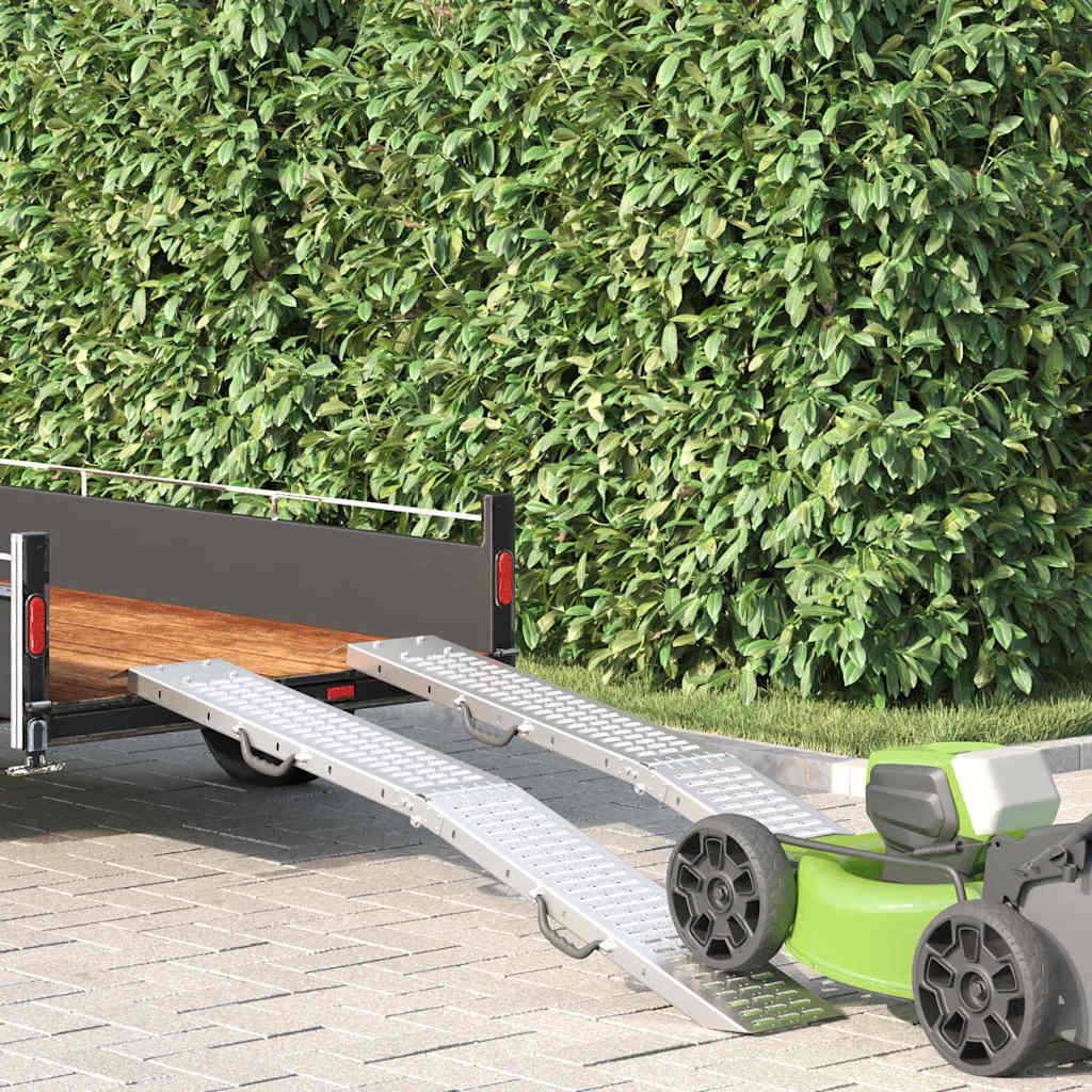 Lad Ramp 2 stk Sølv 185 x 22,5 x 4,5 cm Galvaniseret stål