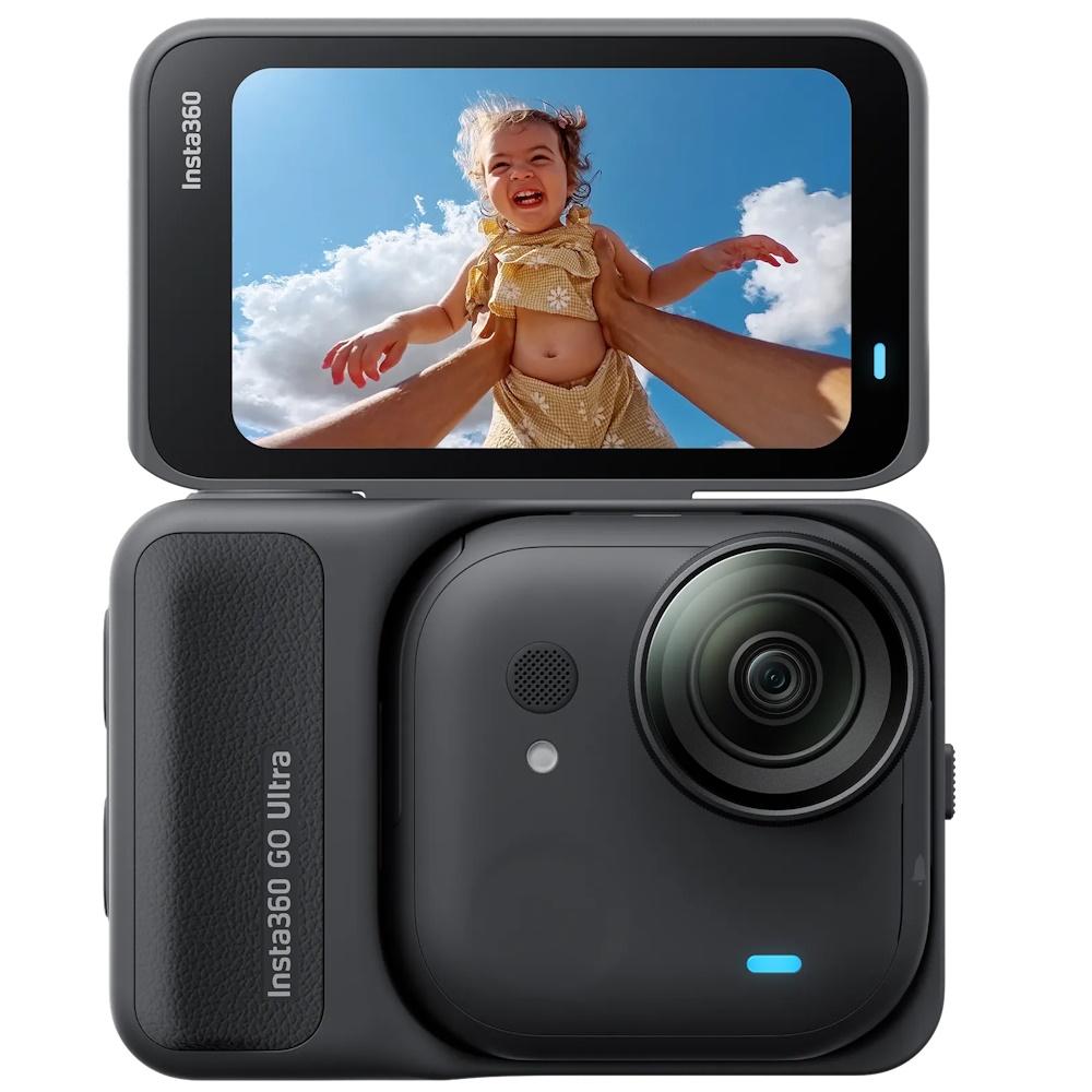 Actionkamera Insta360 Go Ultra Standard Bundle - sort, 4K 60 fps