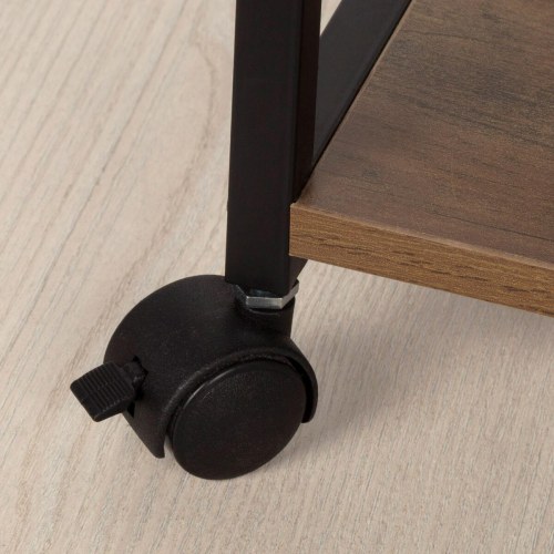 Reol med hjul Max Home - jern og træ MDF, 3 hylder, 48 × 62 × 30 cm