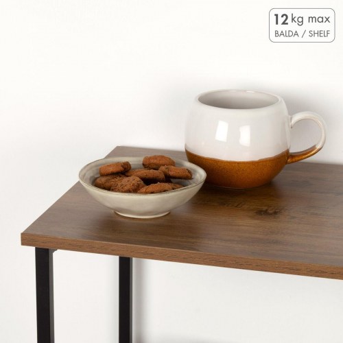 Reol med hjul Max Home - jern og træ MDF, 3 hylder, 48 × 62 × 30 cm