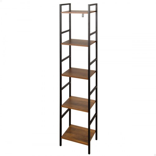 Reolsystem Max Home - jern og træ MDF, 5 hylder, 30 × 144 × 24 cm