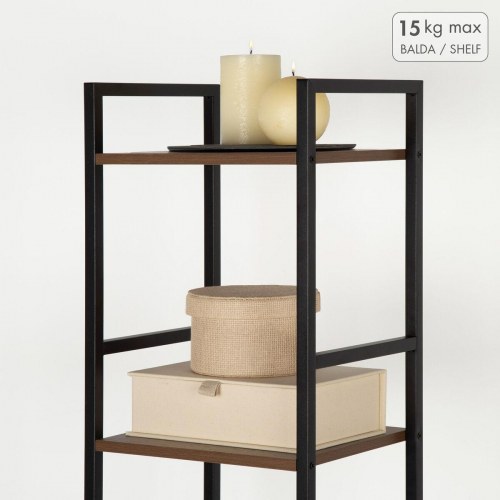 Reolsystem Max Home - jern og træ MDF, 5 hylder, 30 × 144 × 24 cm