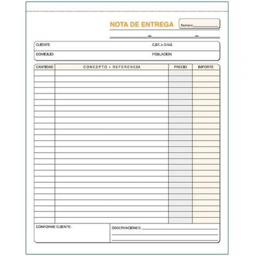 Kvitteringsblok / leveringsbog 21 × 26 cm - 10 stk.