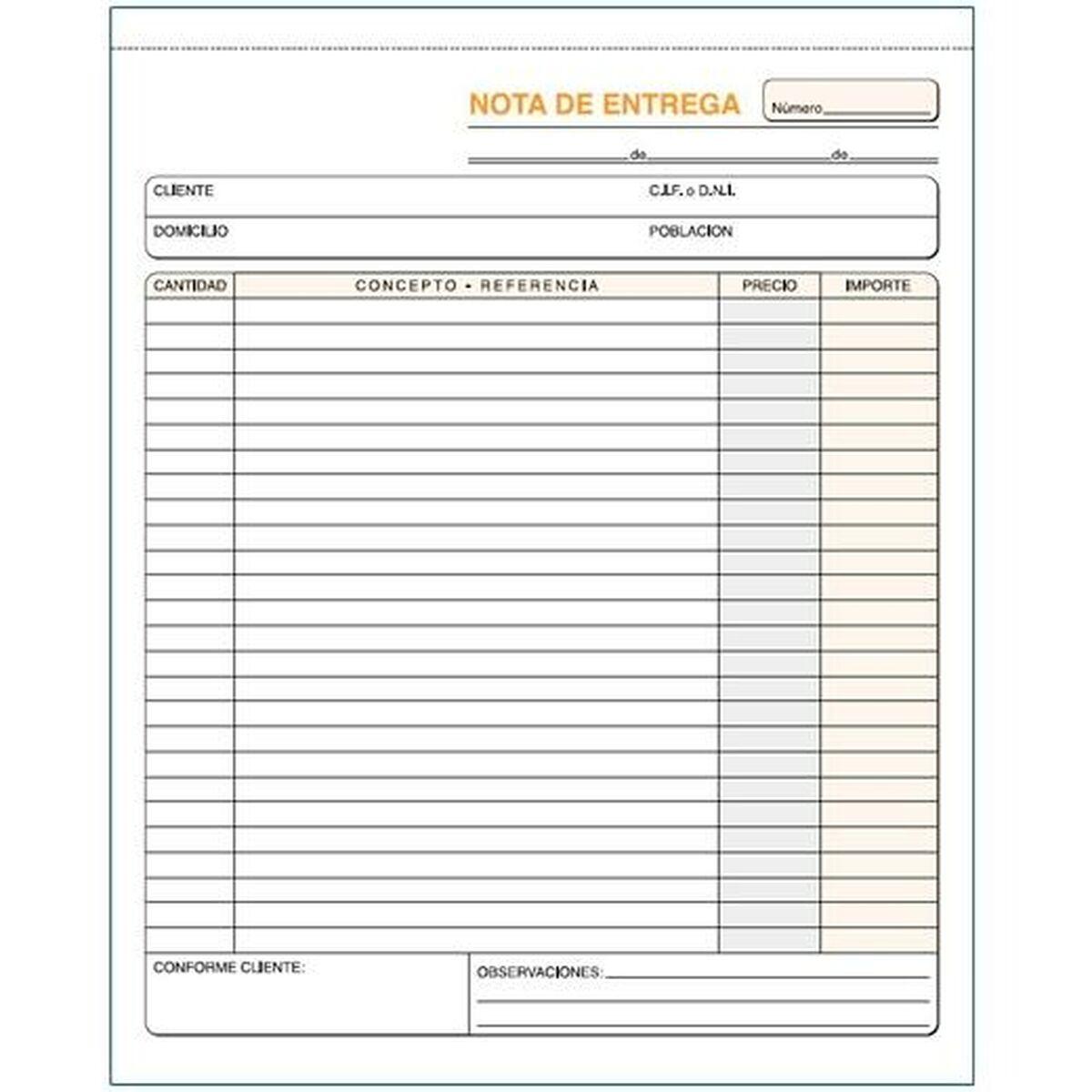 Kvitteringsblok / leveringsbog 21 × 26 cm - 10 stk.