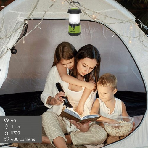 LED campinglygte Aktive - metal/plast, 6 stk.