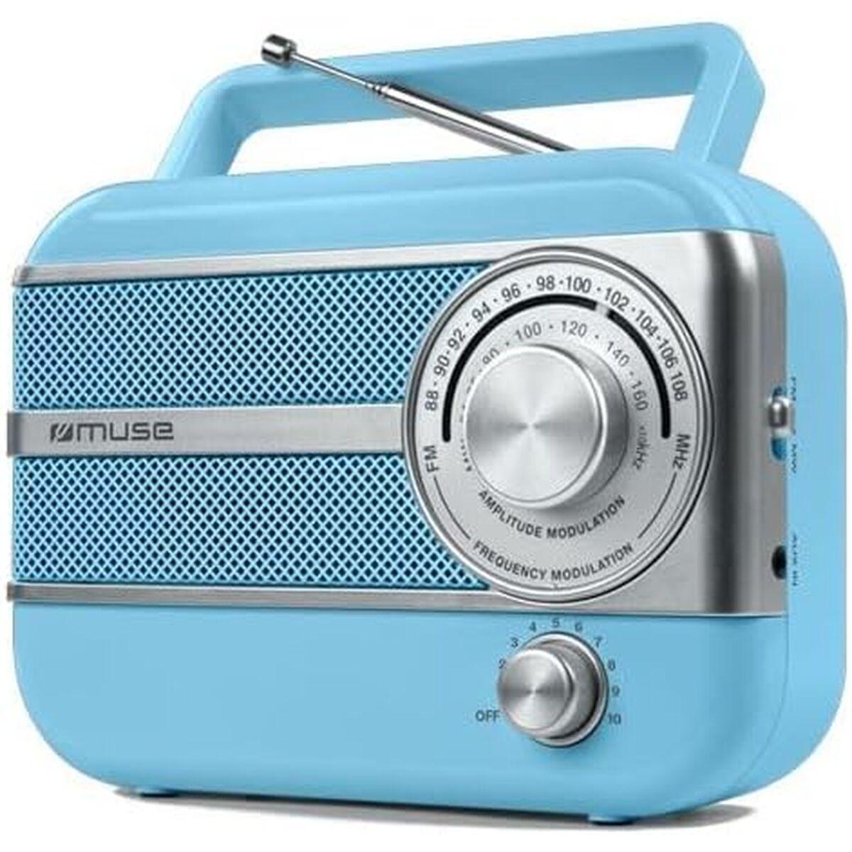 Radio Muse M056AG Blå AM/FM Retro