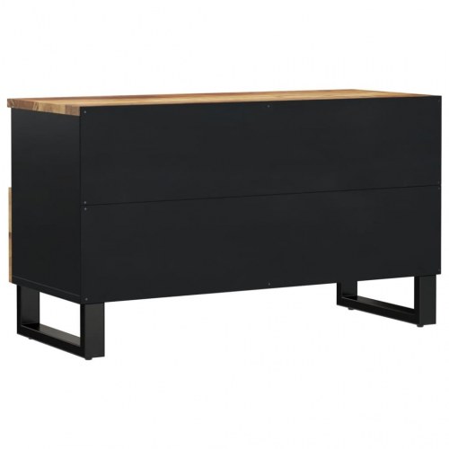 Tv-bord 80x33x46 cm - massivt mangotræ og konstrueret træ