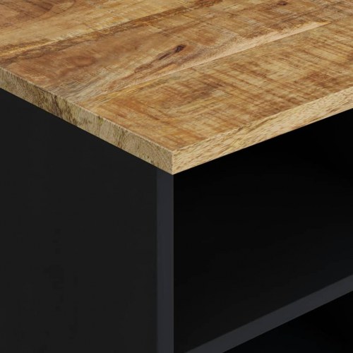 Tv-bord 80x33x46 cm - massivt mangotræ og konstrueret træ