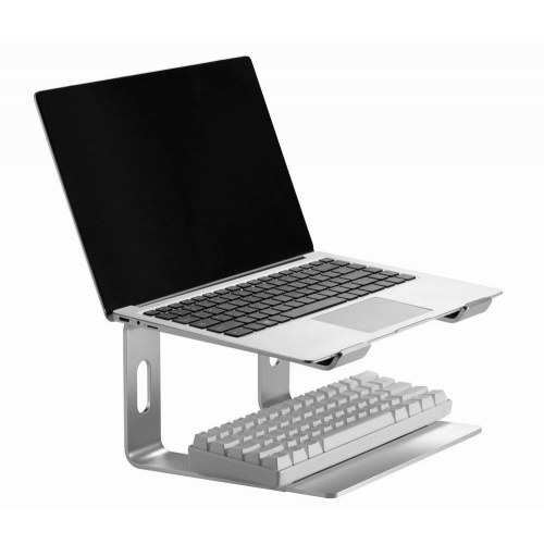 Laptop stander – Gembird NBS-D1-01, aluminium, sølv, 15,6"