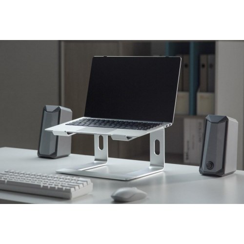Laptop stander – Gembird NBS-D1-01, aluminium, sølv, 15,6"