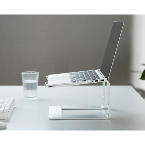 Laptop stander – Gembird NBS-D1-01, aluminium, sølv, 15,6"