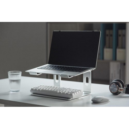 Laptop stander – Gembird NBS-D1-01, aluminium, sølv, 15,6"