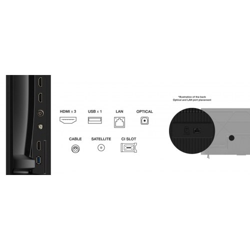 4K Smart TV 55" TCL 55P69K – Google TV, HDR10, 60 Hz