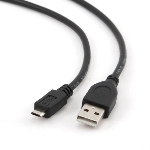 USB-kabel Micro-USB til USB-A 1 m - Gembird USB 2.0, sort