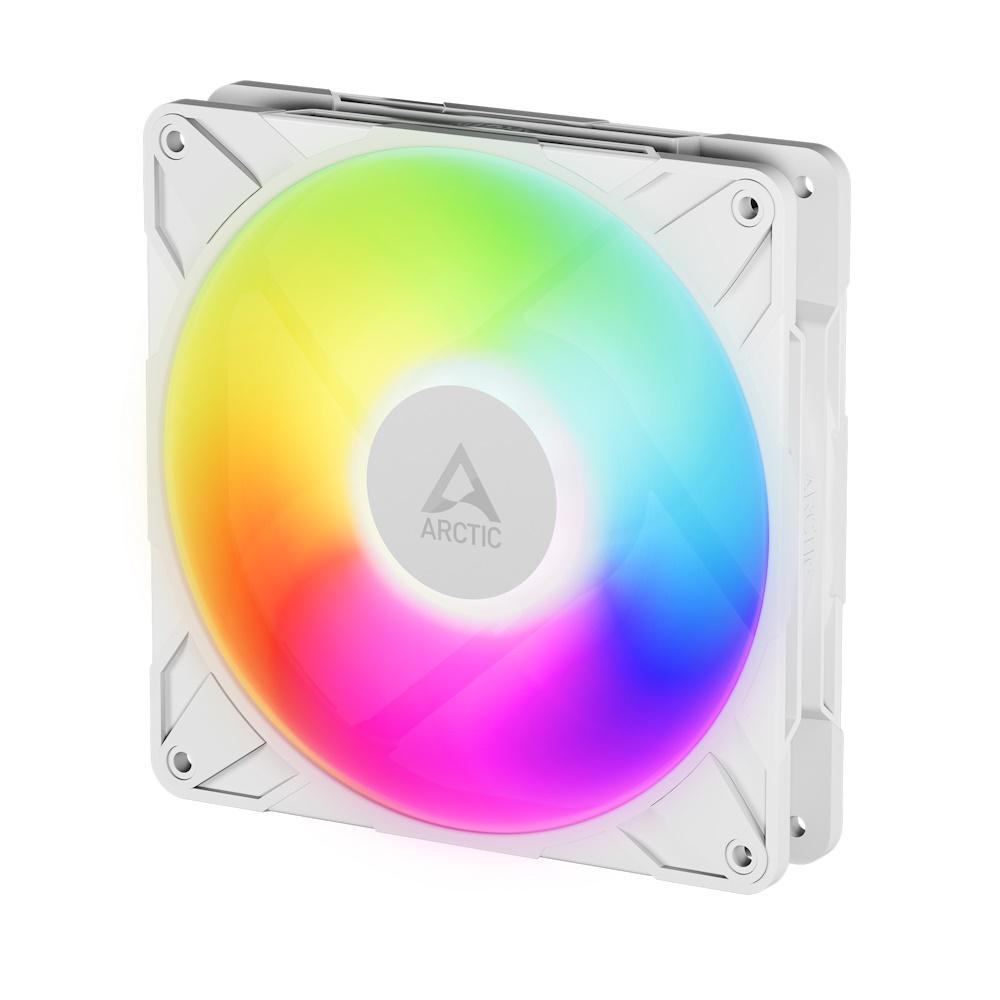 Blæser til pc-kabinet ARCTIC P14 Pro A‑RGB, 140 mm, hvid – 3‑pak billede