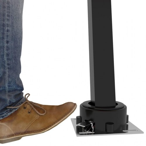 Fritstående markise 500x350 cm manuel betjening cremefarvet