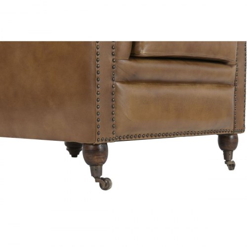 Lænestol i læder - , vintage design