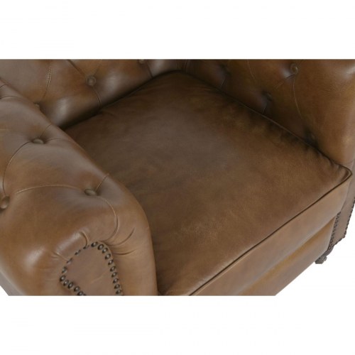 Lænestol i læder - , vintage design