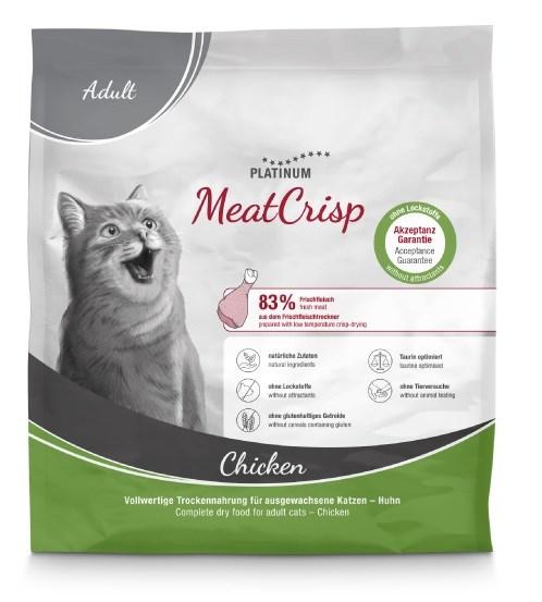 Kattemad tørfoder - PLATINUM MeatCrisp Adult Chicken 400 g