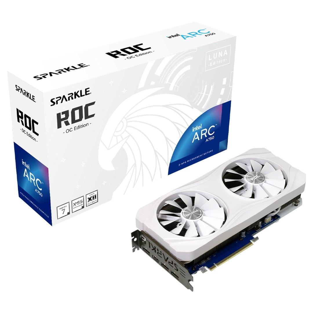 Grafikkort SPARKLE Intel Arc A750 ROC Luna OC Edition 8 GB GDDR6 billede
