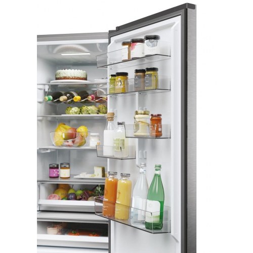 Kølefryseskab Haier 3D 60 Serie 5 HTW5620DNMG, 414 l, D, sølv